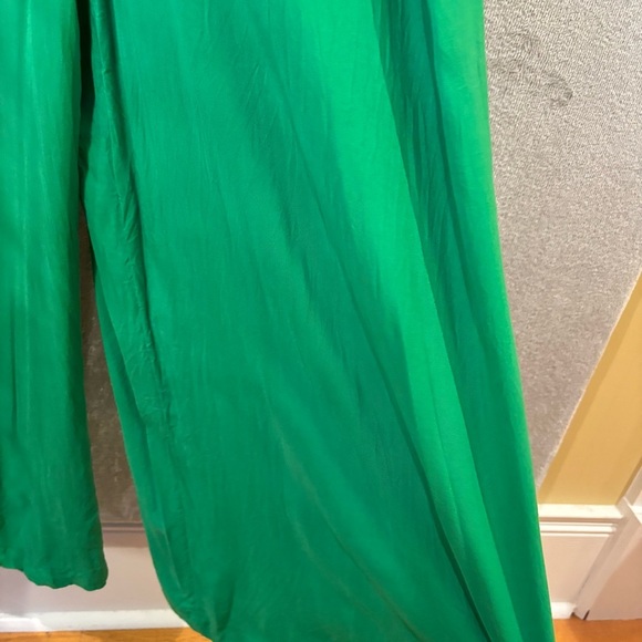 Old Navy Green Wide Leg Jumpsuit M Adjustable Straps Vacation Vibes Brunch - Picture 5 of 7